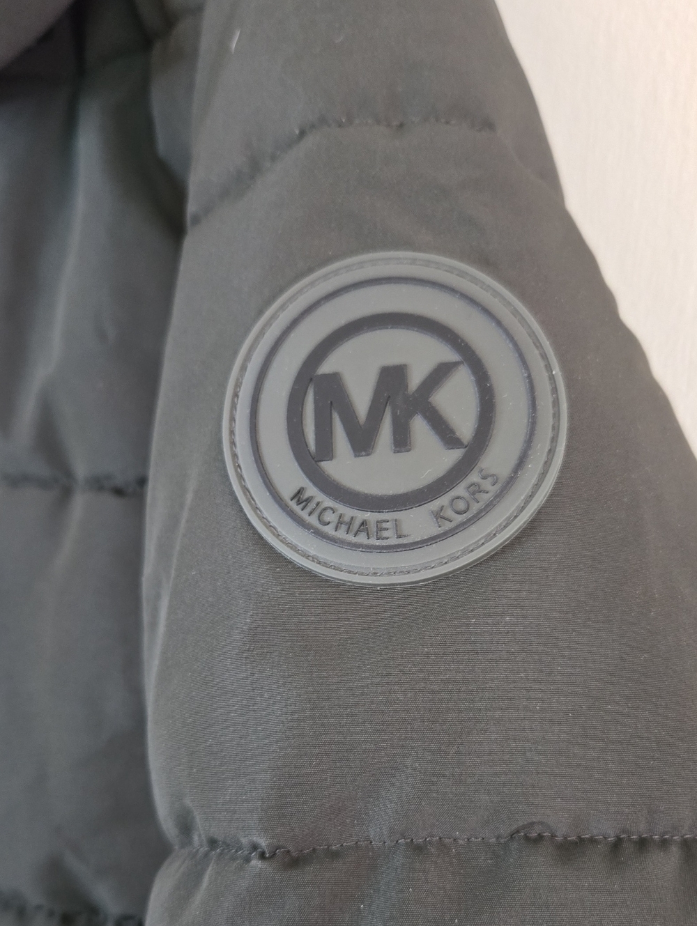 Michael Kors Dark Olive Green Hooded Puffer Jacket - Picture 2 of 6